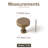 1.2" inch Diameter Circle Knob Multipack-Antique Brass-102052602-125872818