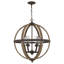 Luminaire suspendu sphère 6 lumières Powley
