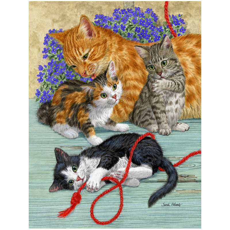 Drapeau de jardin à 2 côtés chats