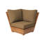 Arrihanna Outdoor Teak Corner Wedge Lounge Chair-1941352098