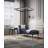 4-Light Matte Black Dimmable LED Chandelier With Acrylic Diffusers