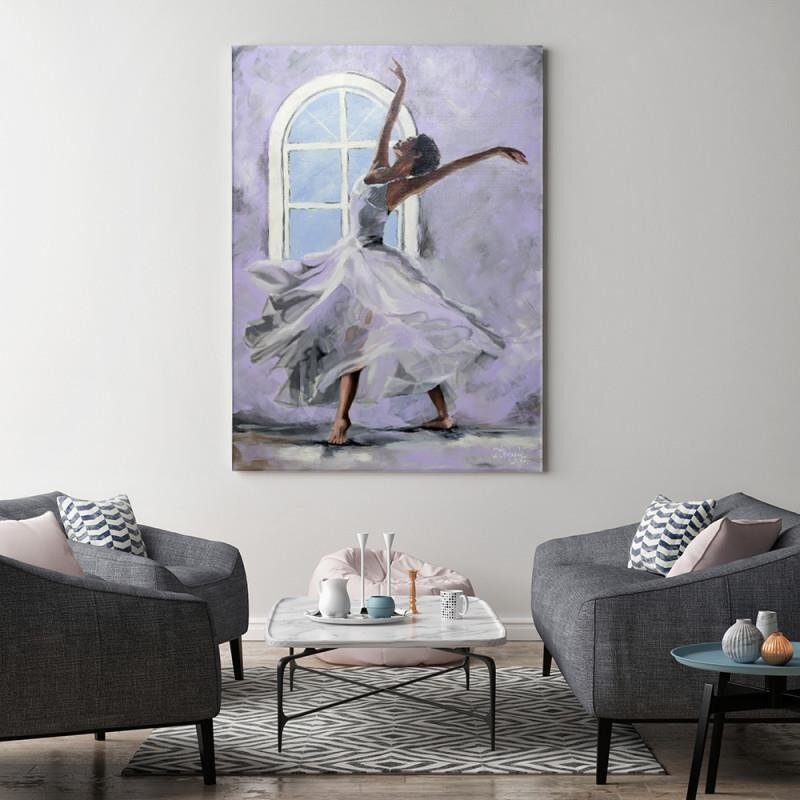 Leinwandbild - Grafikdruck „Dancer 2”