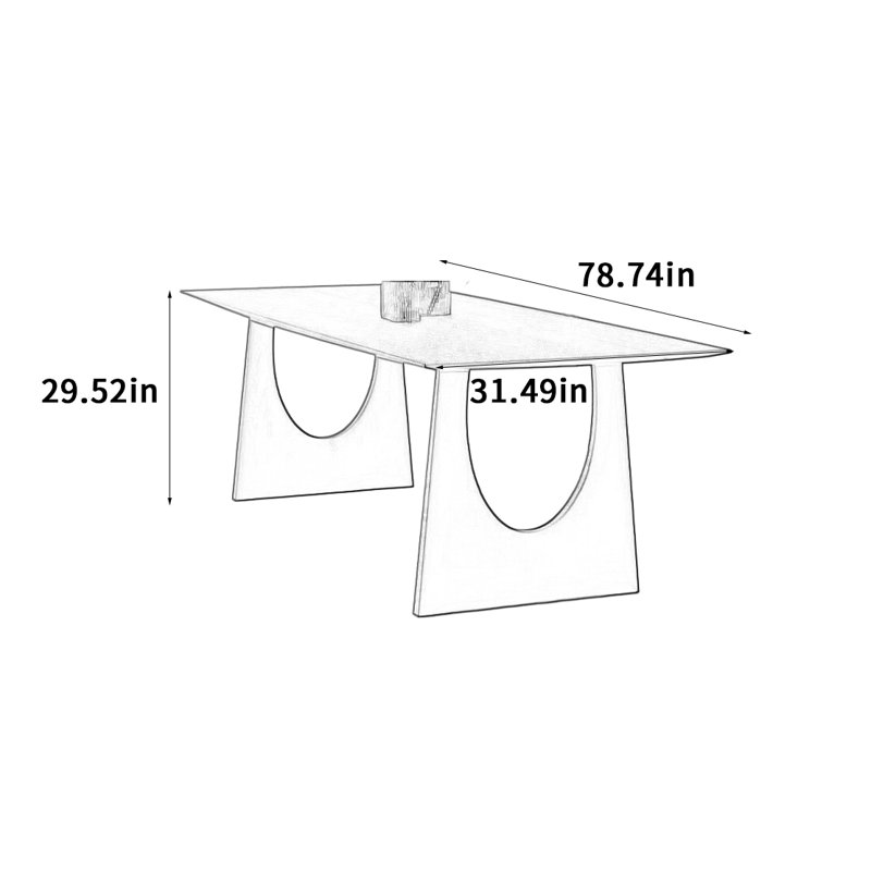 Rada, 29.52"H x 78.74"L x 31.49"W