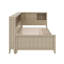 Lit de jour en bois avec tablettes et tiroirs de rangement-1136511323