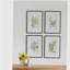 Ensemble de 4 fleurs murales botaniques, décoration pour le salon, la salle à manger, la chambre à coucher, le couloir, 20 po x 28 po