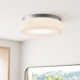 Helmes Single Light Glass LED Flush Mount