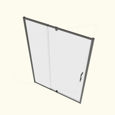 50-54" W X 71" H Piovt Swing Glass Shower Door,Pivot Frame Sliding Shower Door With 1/4"(6Mm) Clear SGCC Tempered Glass,Shower Doors,Reversible Installation