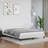 Singhai vidaXL Platform Bed Frame, Slats Support, No Mattress, Faux Leather-466228047-466228045