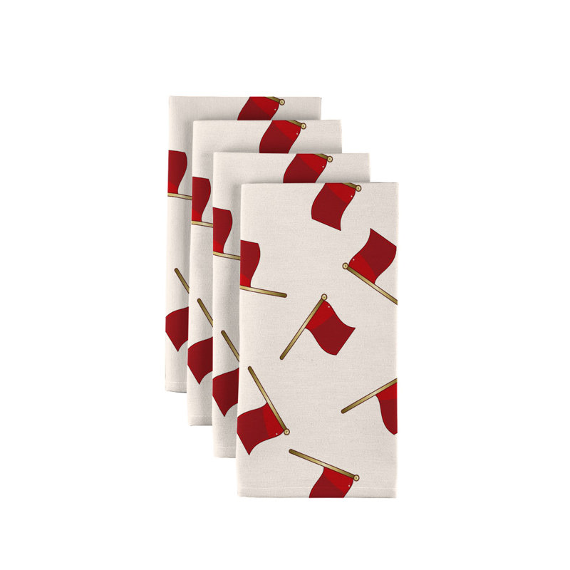 Elizabella Polyester Abstract Square Napkin