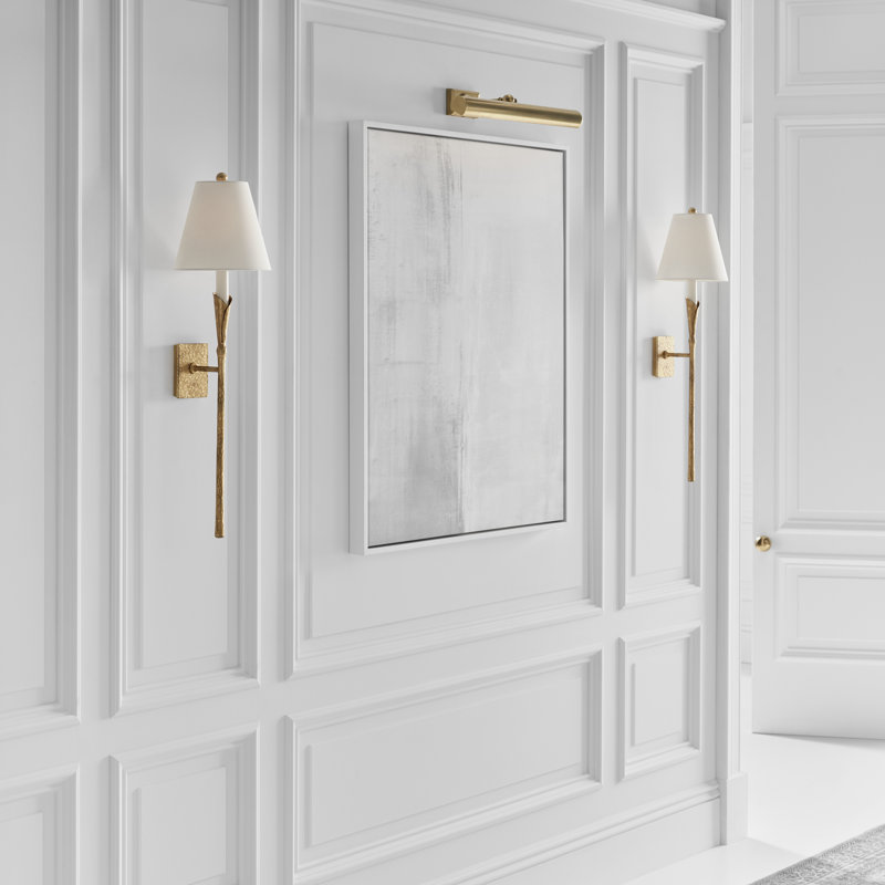 Chapman and Myers Aiden Large Tail Sconce, Gilded Iron