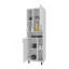 Garde-manger blanc avec rangement ouvert et 2 portes