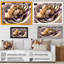 Fleurs liquides modernes I - reproduction sur toile-87380579-87380580