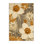 Tapis floral doux et moelleux à motif floral BCBG en beige - reliure beige