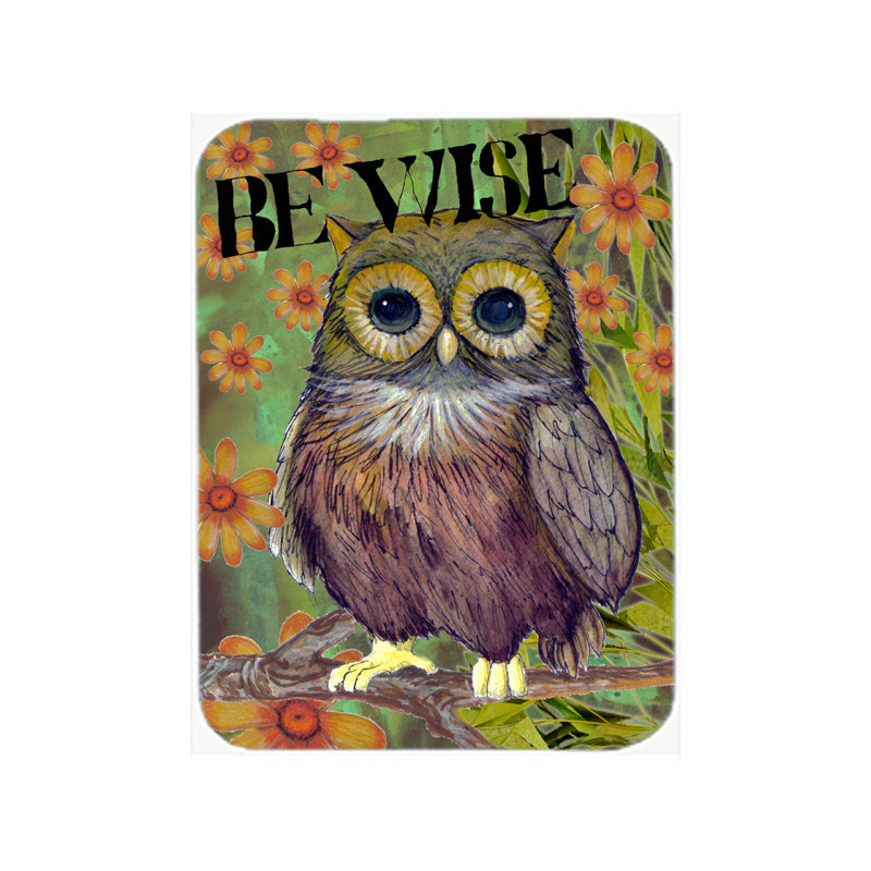 Planche à découper en verre hibou caroline