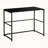 Aden Black Laminated Modern Computer Desk With Black Metal Leg, 29.72" H X 39.75" W X 18.78" D