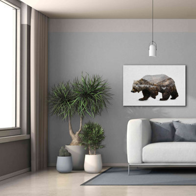 'The Kodiak Brown Bear' by Davies Babies, Giclee Canvas Wall Art
