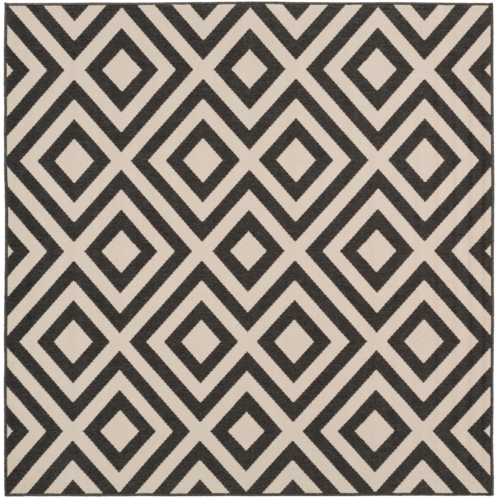 Awena Outdoor Geometric Rug, Square 8'9"