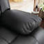 Fauteuil inclinable manuel moderne en cuir respirant avec accoudoirs et dossier rembourrés de 36,6 po de large Ethelwyn (ensemble de 4)