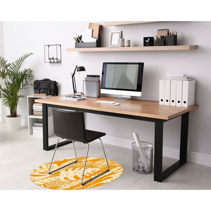 Kalahni Hard Floor Straight Round Chair Mat