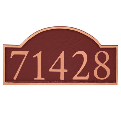 Plaque d'adresse murale 1 ligne Soft Serif