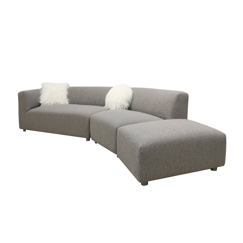 Canapé modulaire Portfino, gris
