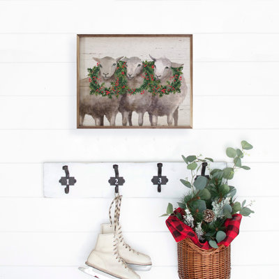 Sheep With Holiday Wreaths