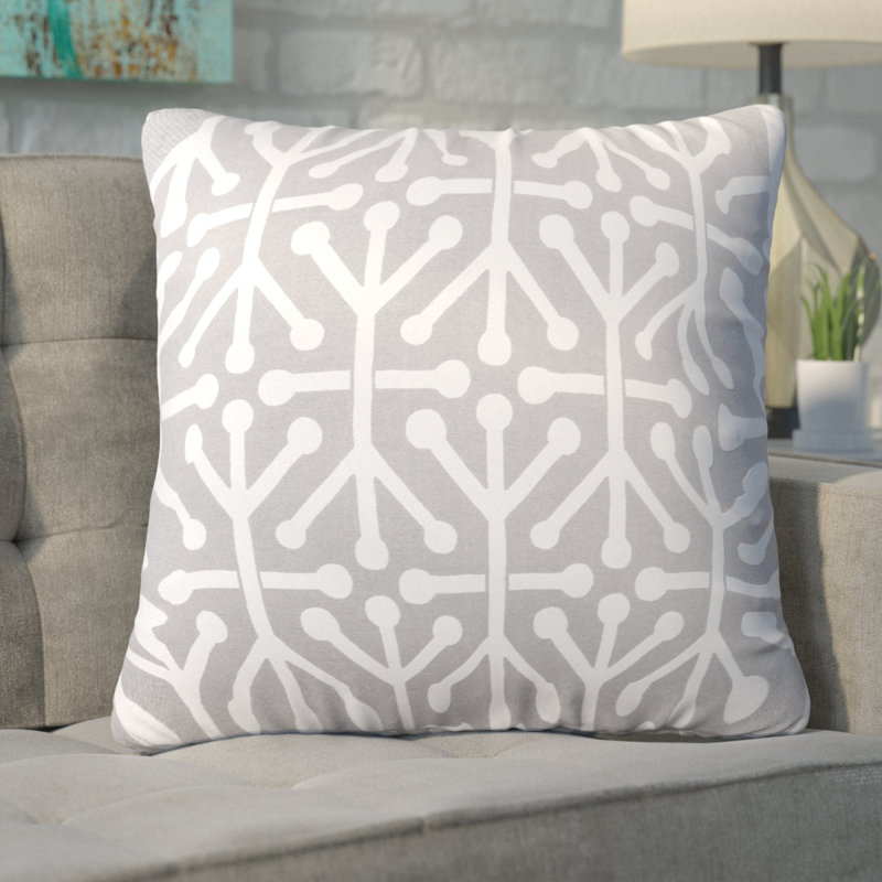 Housse et insert de coussin d'extérieur Aruba, 24 po x 24 po, Gris, Carré