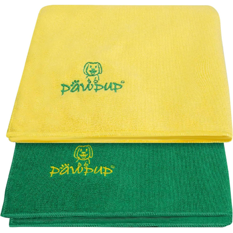 Outdoor Microfiber / Polyester Pet Blanket, Yellow and Green, 100 x 60 cm