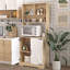 Armoire de cuisine autoportante avec tablettes