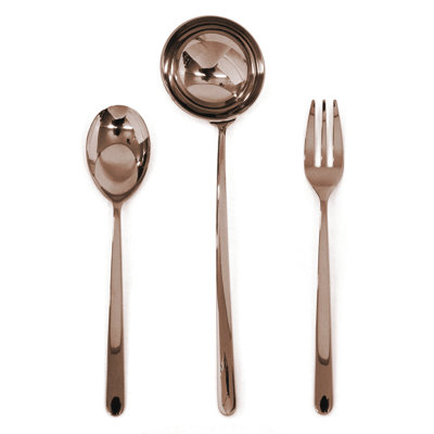Linea 3 Piece Stainless Steel Hostess Set