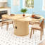 Table de salle à manger extensible de 43,3 po à 63 po pour 4-6, table de salle à manger extensible de style campagnard moderne avec base en bois pour cuisine-1334487825