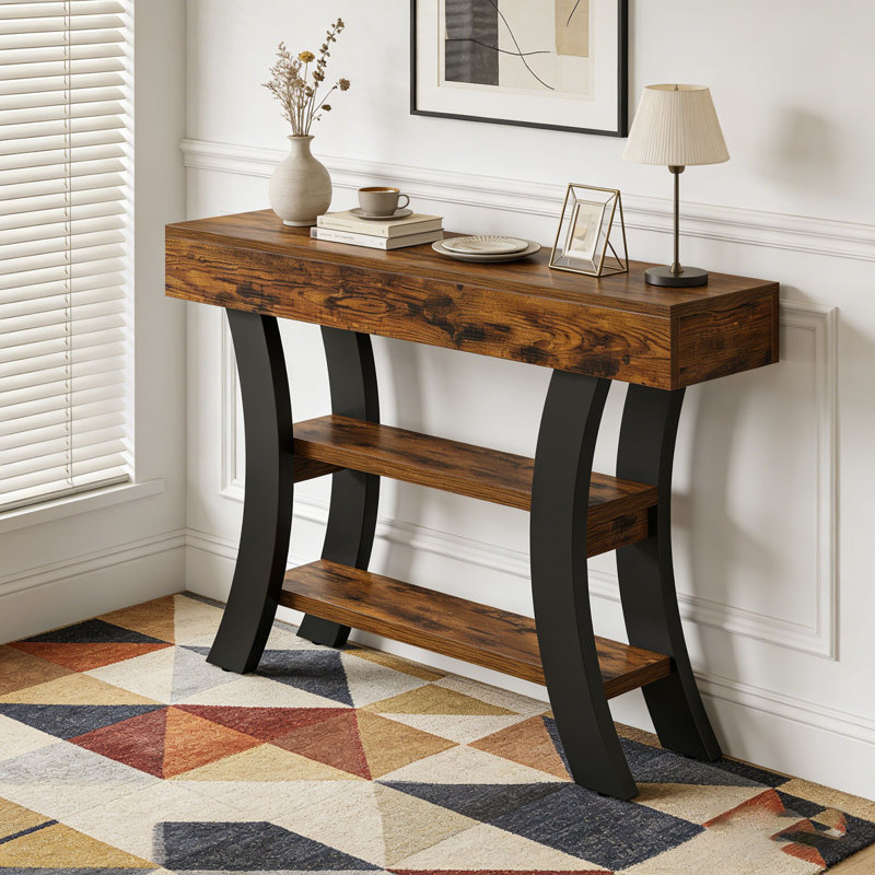 Console de 41 po avec tablettes de rangement