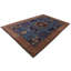 Hand Knotted Wool Area Rug in Blue And Beige-1247017940