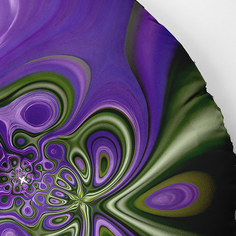 140_Bohemian & Eclectic Iris Swirl, 26 po x 26 po