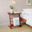 Ensemble de chambre à coucher 3 pièces Clotilde, cadre de grand lit en bois d'acacia avec 2 tables de chevet assorties-1051299994-1051299995