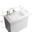 Lavabo intégré à surface solide SANS drain et robinet, couleur blanc brillant-1983637660-1983637661