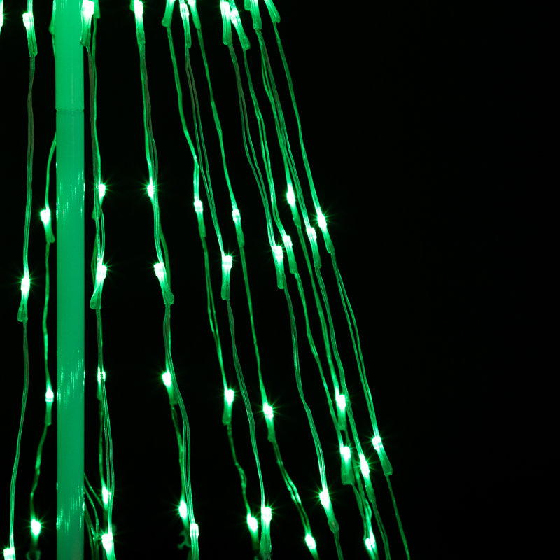 Décoration d'extérieur à DEL, Vert, H 108 po x l 35 po x p 35 po