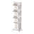 4-Tier Laundry Hamper Sorter, Laundry Storage Organizer With Wheels Removable Rolling Laundry Baskets, Bathroom Cart For Dirty Clothes