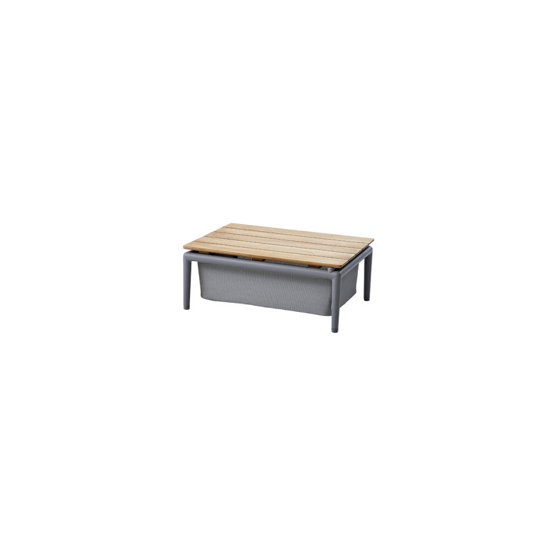 Conic Outdoor Side Table, Light Gray