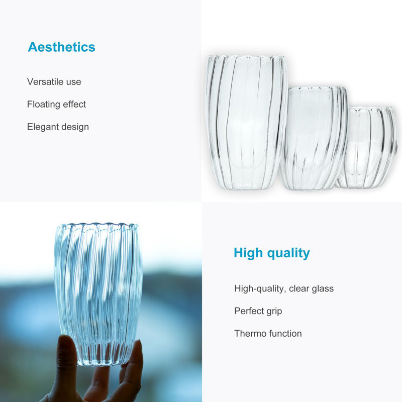 350ml Double Wall Glass, 2