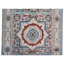 Hand Knotted Wool Area Rug in Sea Green And Beige