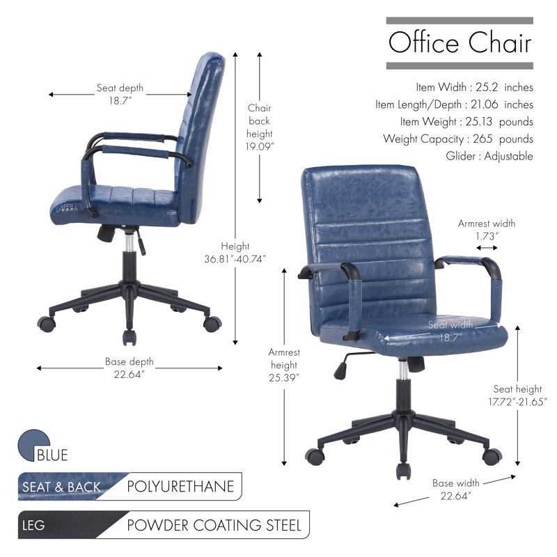 Chaise Juulia, Bleu