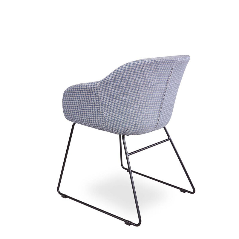 Stemen 43cm H Fabric Upholstered Armchair, Blue