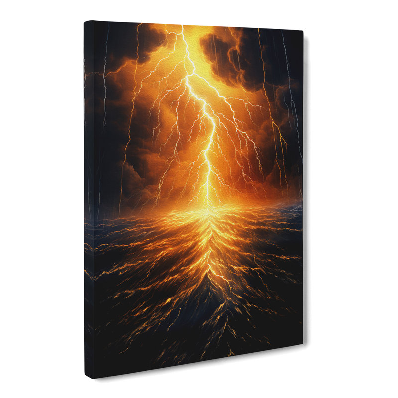 Lightning Modern - No Frame Print, 60cm H x 40cm W x 3cm D