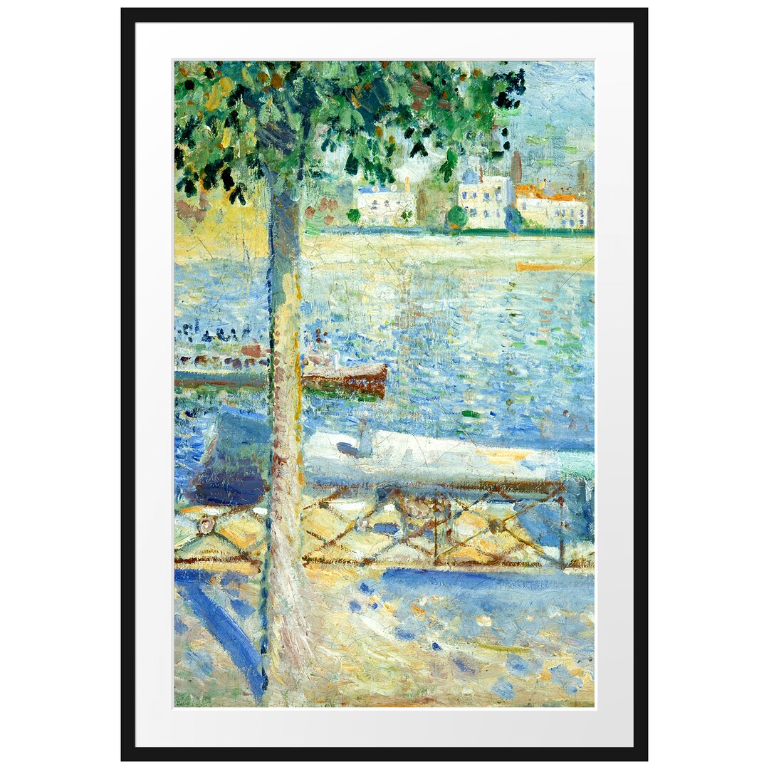 Gerahmter Kunstdruck The Seine at Saint-Cloud von Edvard Munch