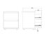 Table de chevet 2 tiroirs Wigdis-2047620037