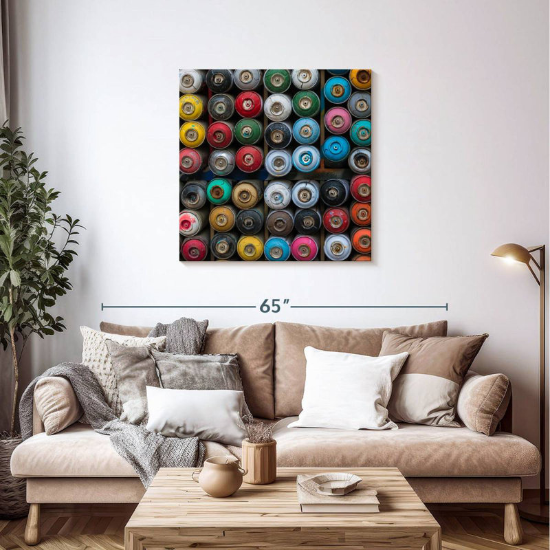 Senne Spray Paints, 36" H x 36" W