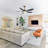 Zerik 52'' Smart Ceiling Fan With 3CCT Dimmable LED Lights And Remote Control, Compatible with Alexa/Google