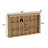 55.1" W Wall-Mounted Display Shelf with Multi-Compartment Open Storage & Arched Wood-Grain Design