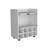 White 8-Bottle Rack Bar Cart